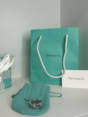 Tiffany & Co. Sterling Silver XOXO Ring by Paloma Picasso